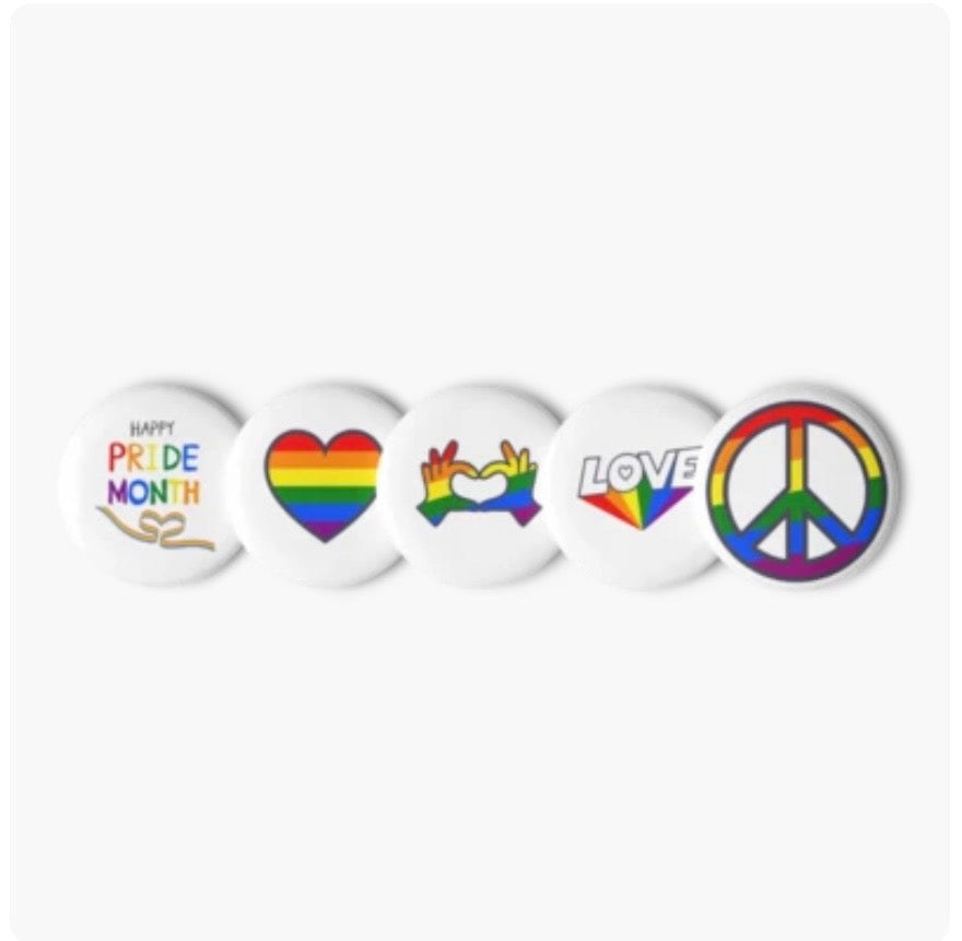 Pride Month Identity Pins for Celebration and Support