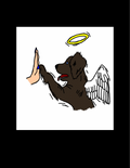 Custom dog angel wing