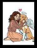 Custom dog drawing